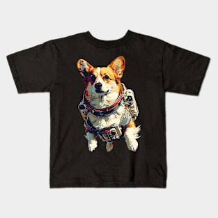 space corgi Kids T-Shirt